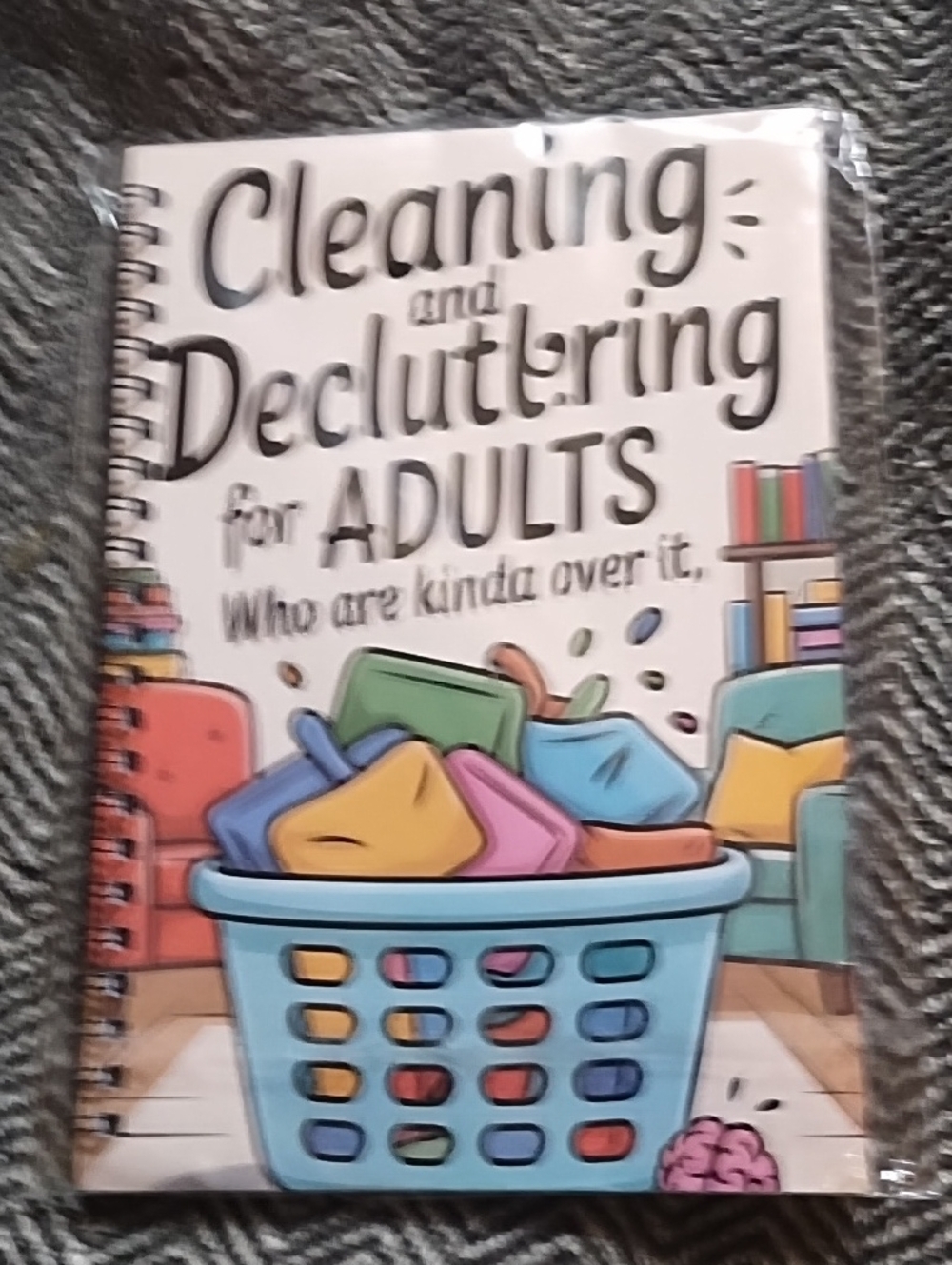 Cleaning and Decluttering for Adults - Light Blue Spiral Notebook